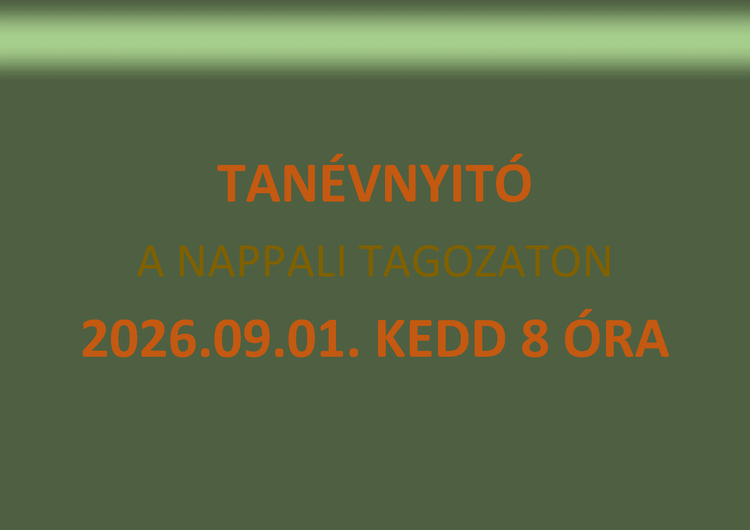 Tanévnyitó