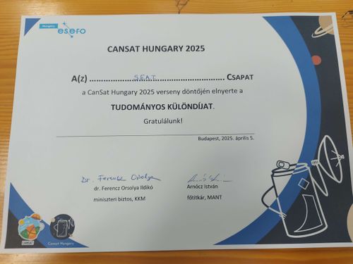 Élménybeszámolónk a CanSat versenyről