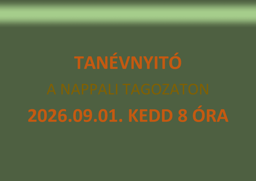 Tanévnyitó